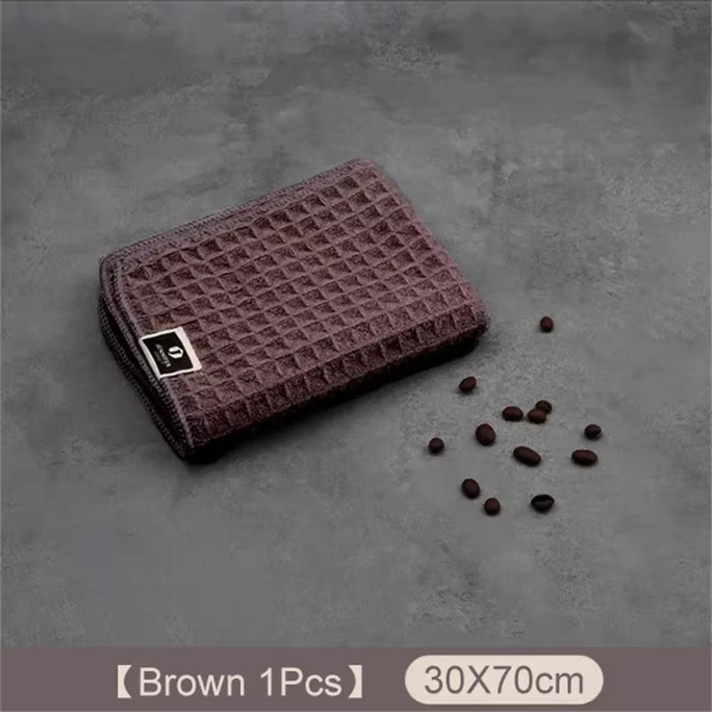 1/4Pc Coffee Bar Barista Cleaning Towel Super Absorbent Microfiber Cleaning Cloth Towels for Kitchen Home Coffee Machine Cleaner
