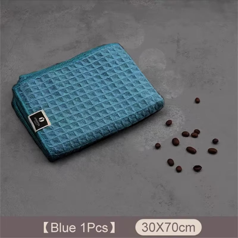 1/4Pc Coffee Bar Barista Cleaning Towel Super Absorbent Microfiber Cleaning Cloth Towels for Kitchen Home Coffee Machine Cleaner