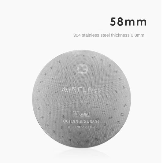 51/53/58Mm Coffee Filter Espresso Portafilter Secondary Water Separation Network Coffee Sintering Filter Barista Filter